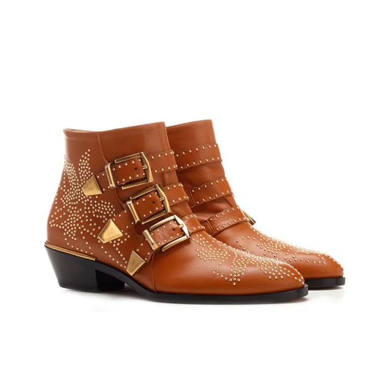 Chloe Susanna Ankle Boots Women's Brown-2
