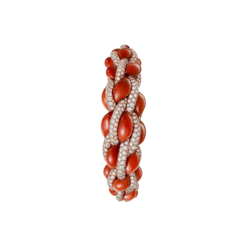 CARTIER Rose Gold Bracelets Women's Red-2