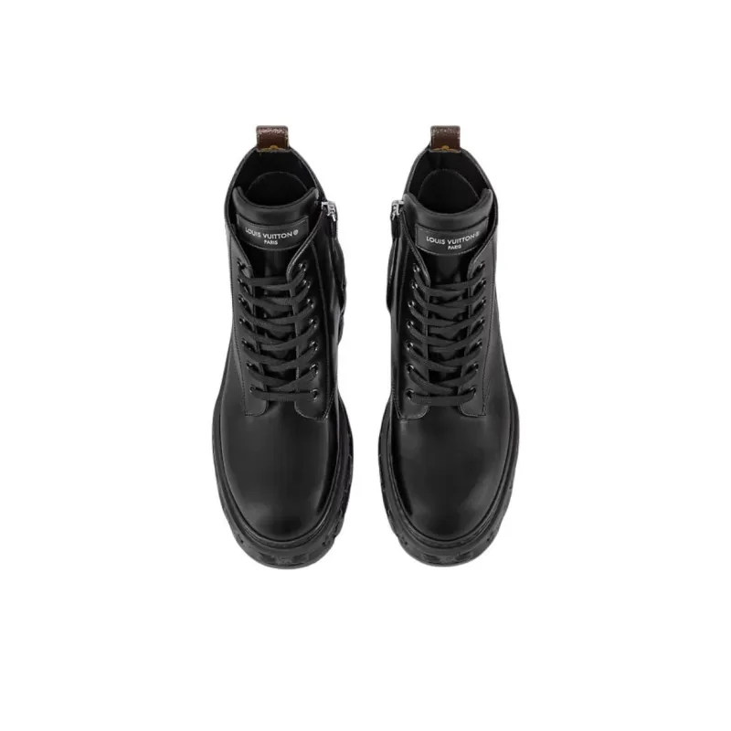 LOUIS VUITTON Record Short Martin Boot Women's Black-3