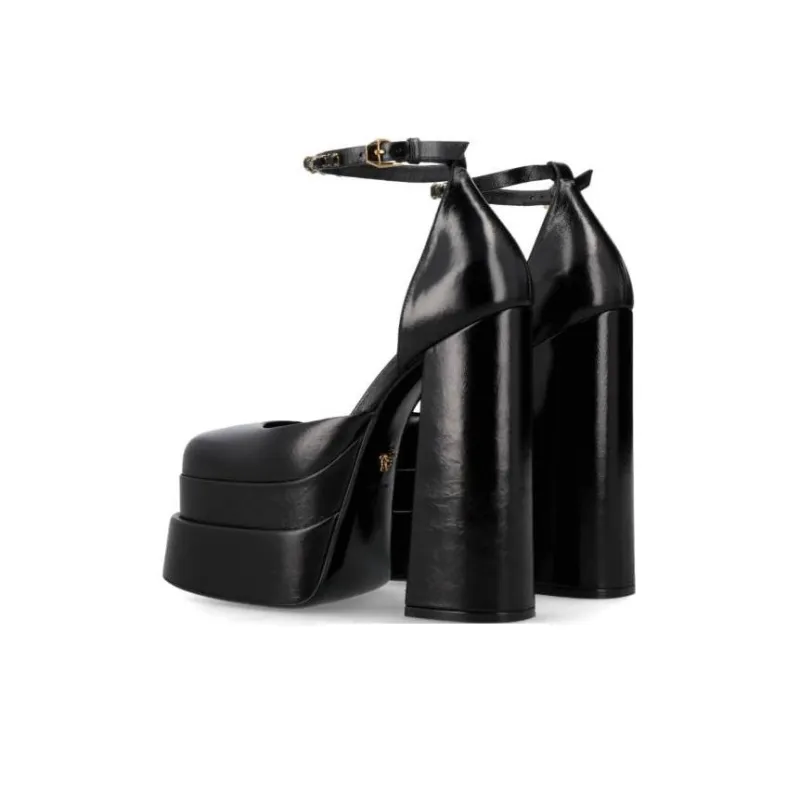 VERSACE Medusa-plaque Detail 155mm Pumps-3