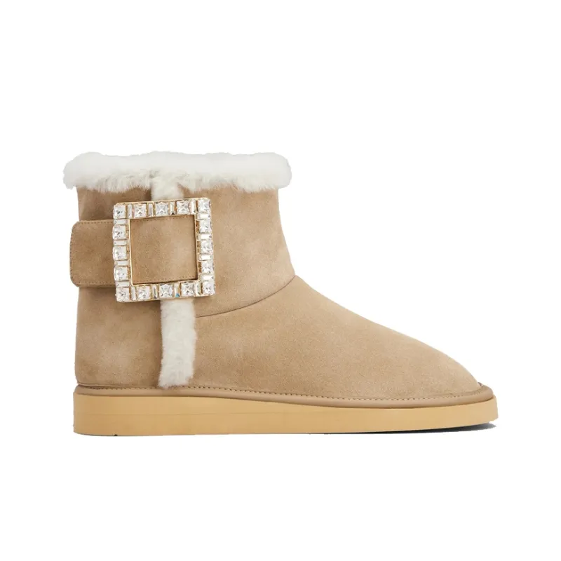 Roger Vivier Winter Viv Ankle Boots Women's Brown-1