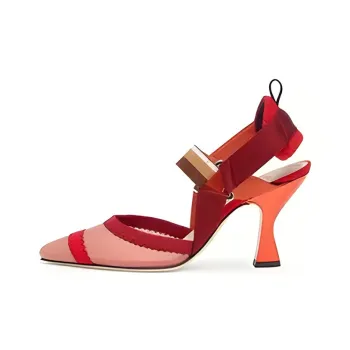 FENDI Colibri High Heels Women's Red