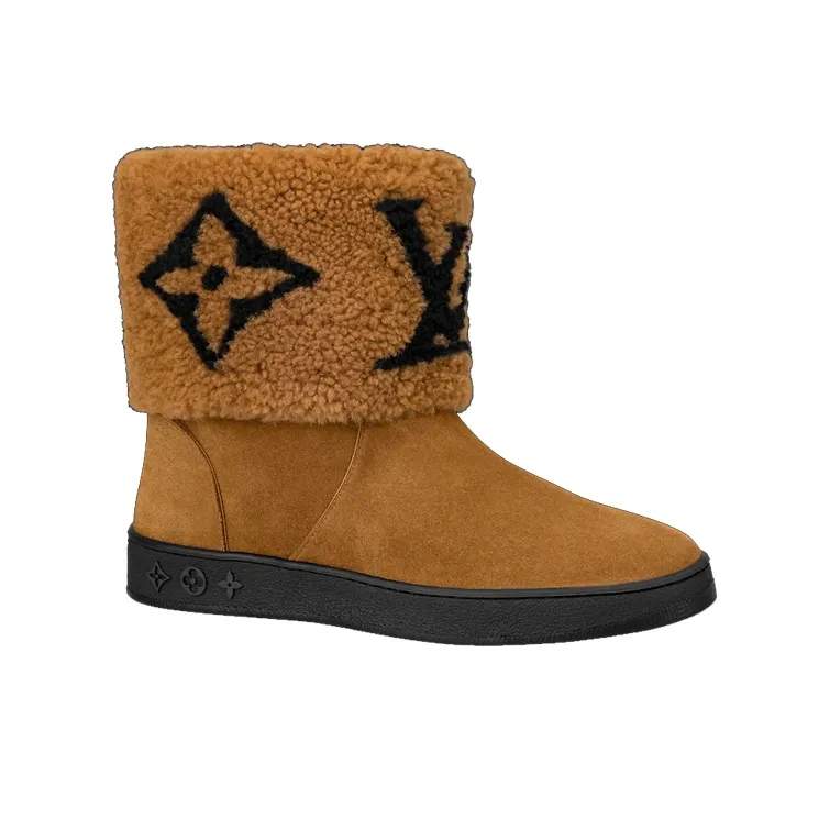 LOUIS VUITTON Snowdrop Warm Coverage Short Snow Boots Women's Yellow-1