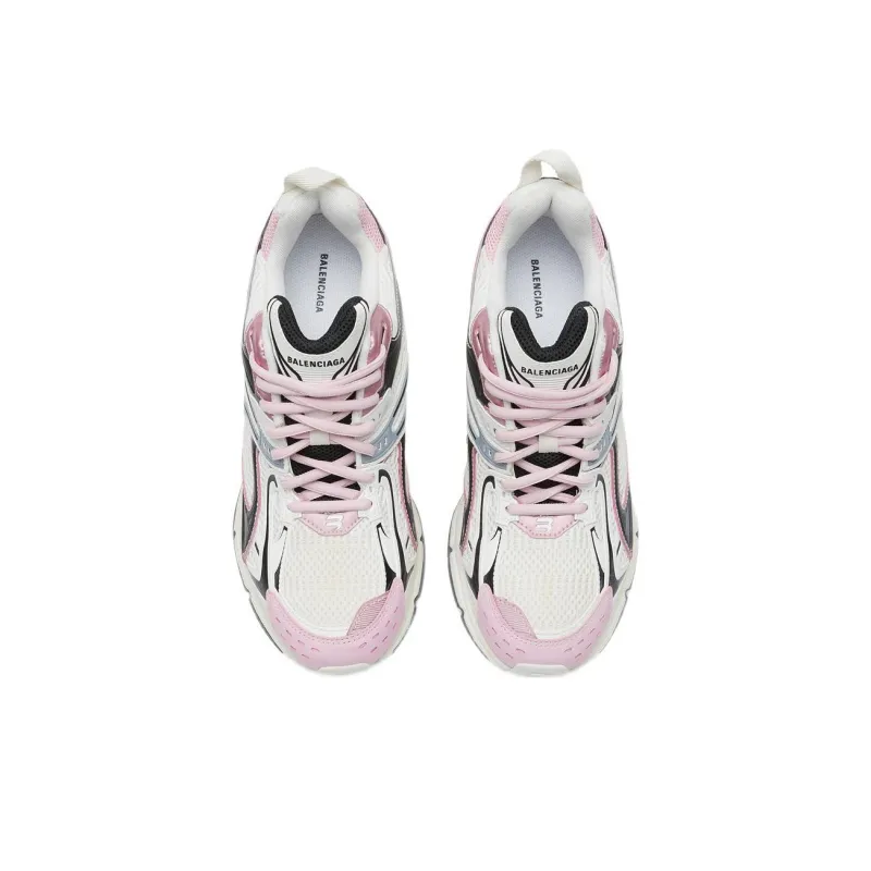 Balenciaga X Pander Sneaker Heels 'White Pink Black' Women's-4