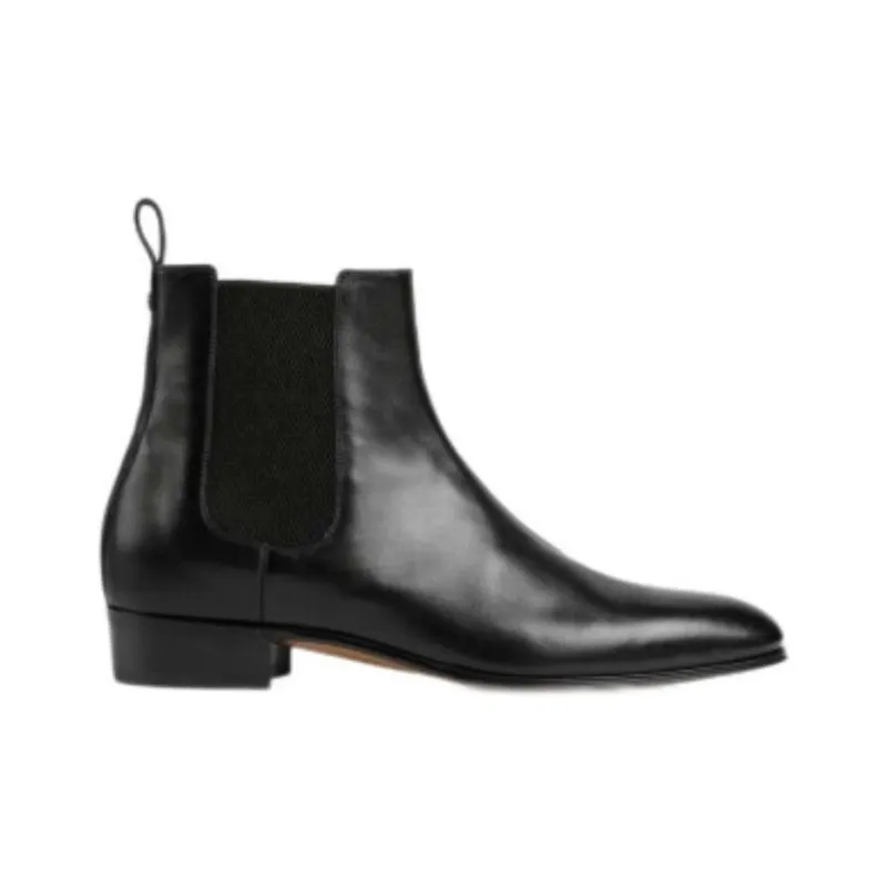 GUCCI Ankle Boots Men Black-1