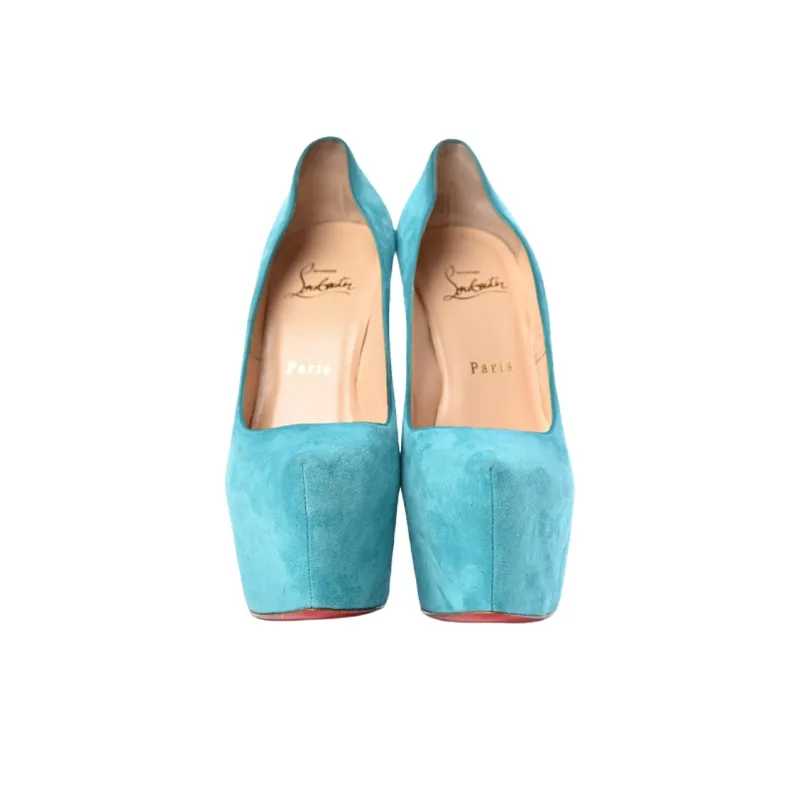 CL Slim Heel High Heels 15cm Women's Blue-4