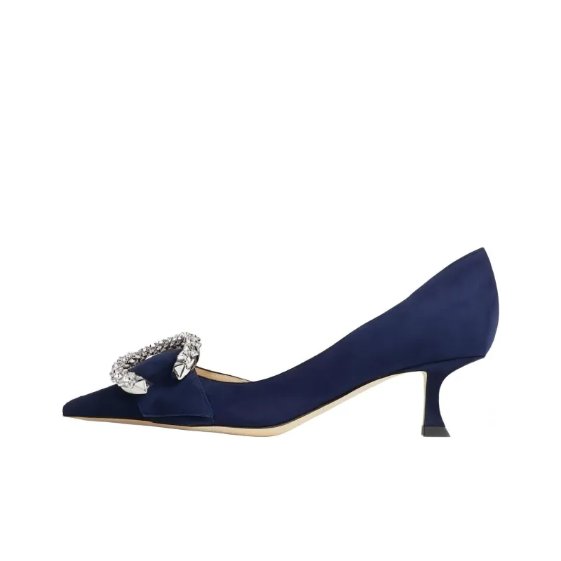 Jimmy Choo Melva Dorsay 50mm Suede Pumps-0