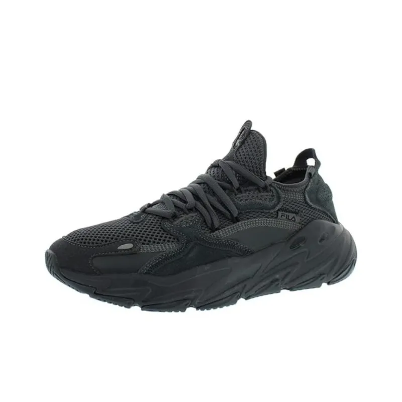 FILA Ray Tracer Anti-Slip Wear-Resistant Low-Top Casual Shoes Men's Black-0