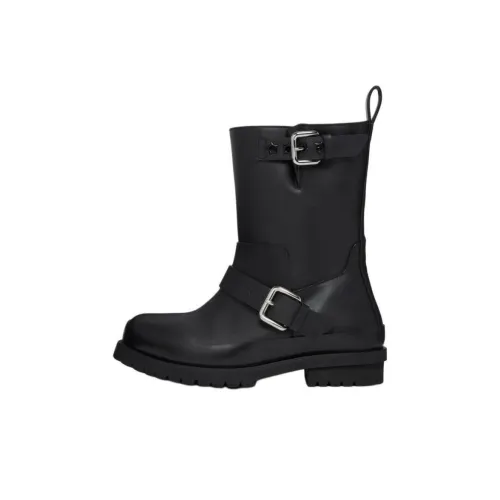 Stella Blouse Trace Buckle Strap Biker Boots Women's