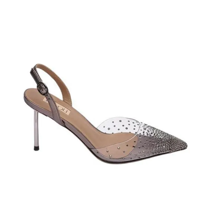 NICOLI Briony Slim Heel High Heels 8.5cm Women's Bronze-1