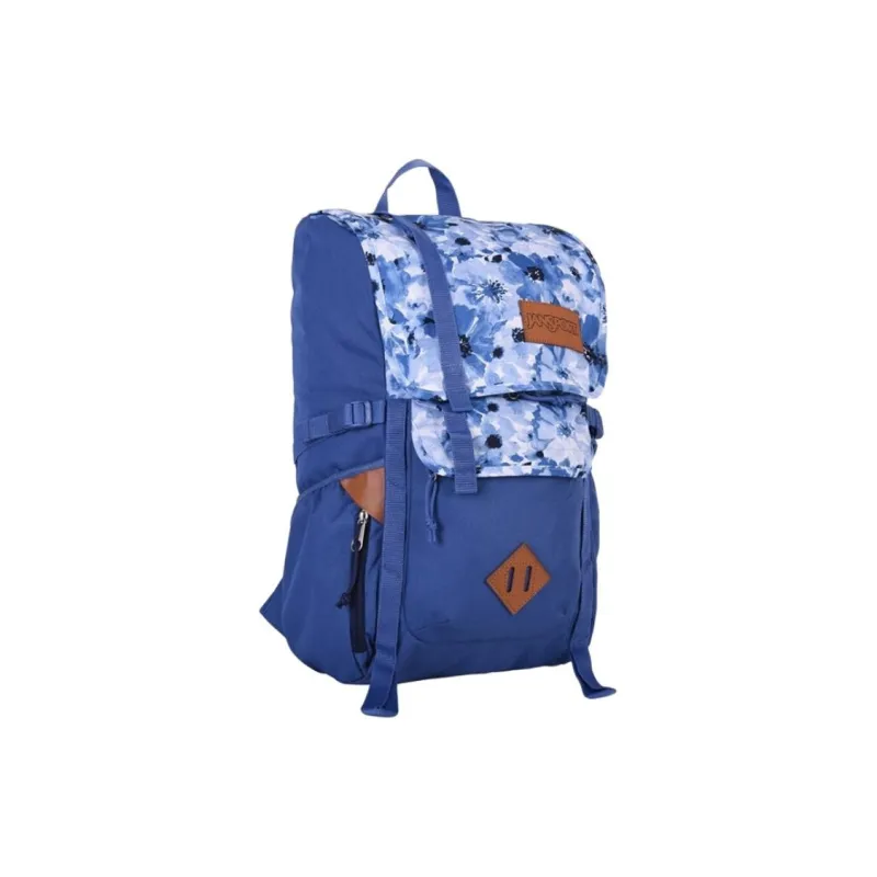 JanSport Polyester Backpack Large Size Unisex Blue And White Porcelain-1