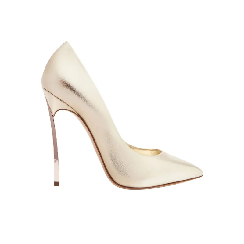 Casadei Blade Flash 130mm Leather Pumps-1