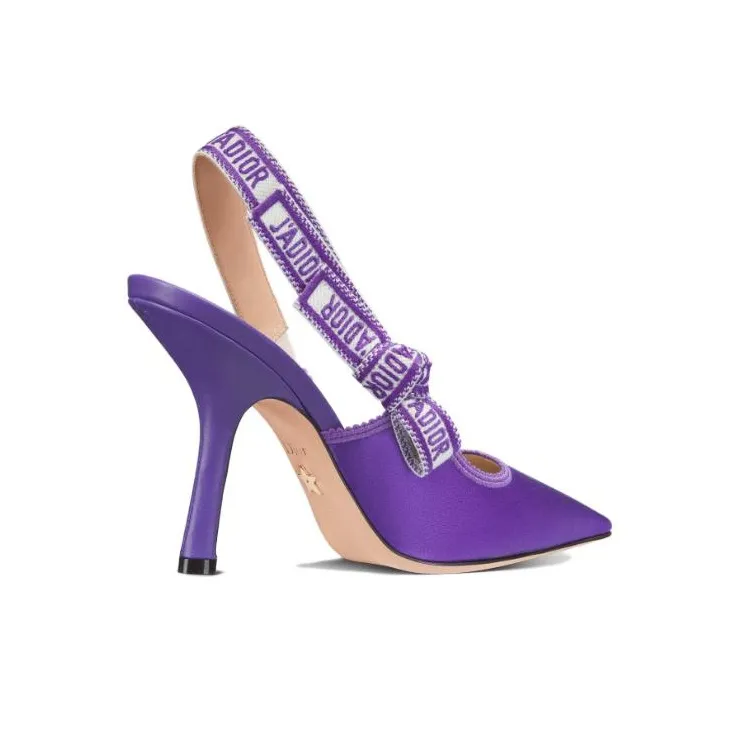 DIOR J'Adior Slim Heel High Heels 10cm Women's Purple-3