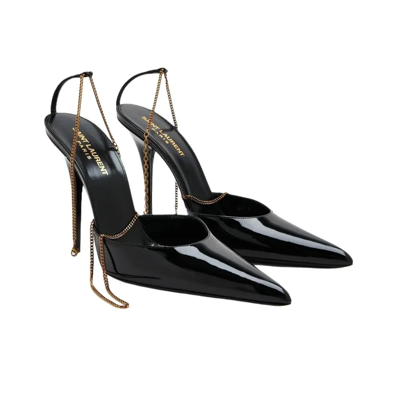 SAINT LAURENT Kayla Patent Pumps-3