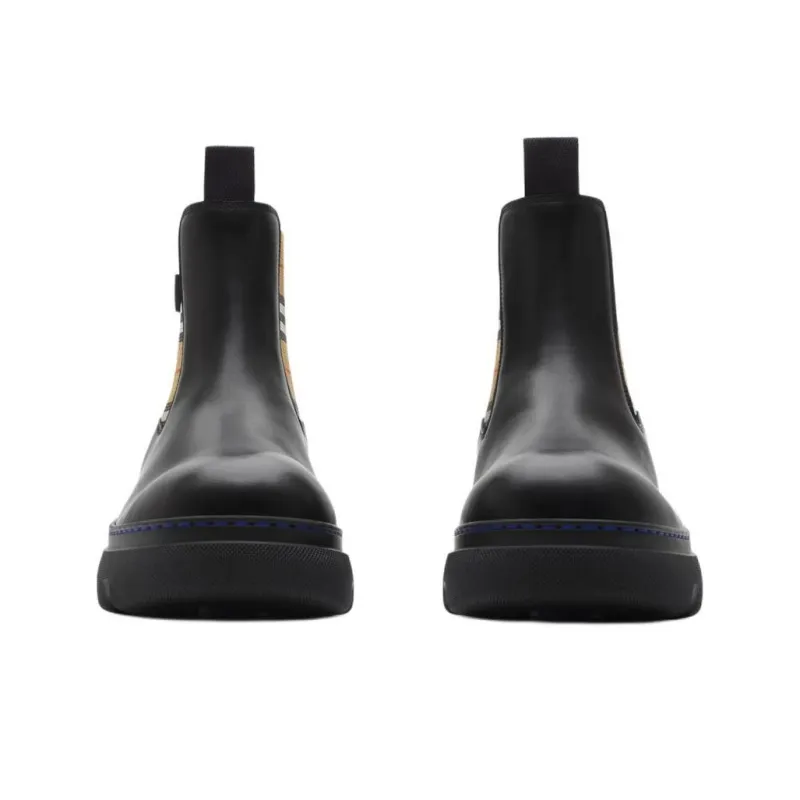 Burberry Creeper Short Chelsea Boots Women's Black-2
