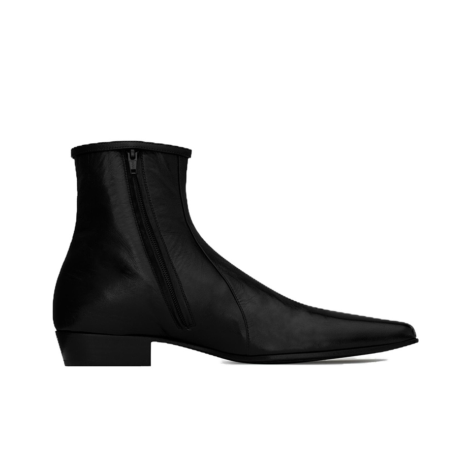 【SAINT LAURENT】ARSUN ZIPPED BOOTS SAINT LAURENT Arsun Zipped Boots - POIZON