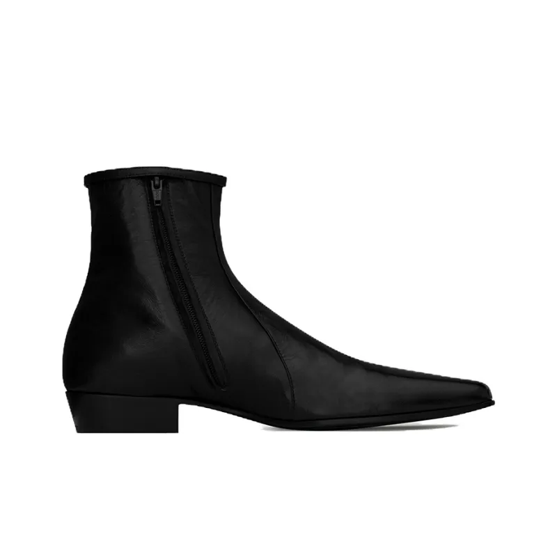 SAINT LAURENT Arsun Zipped Boots-1