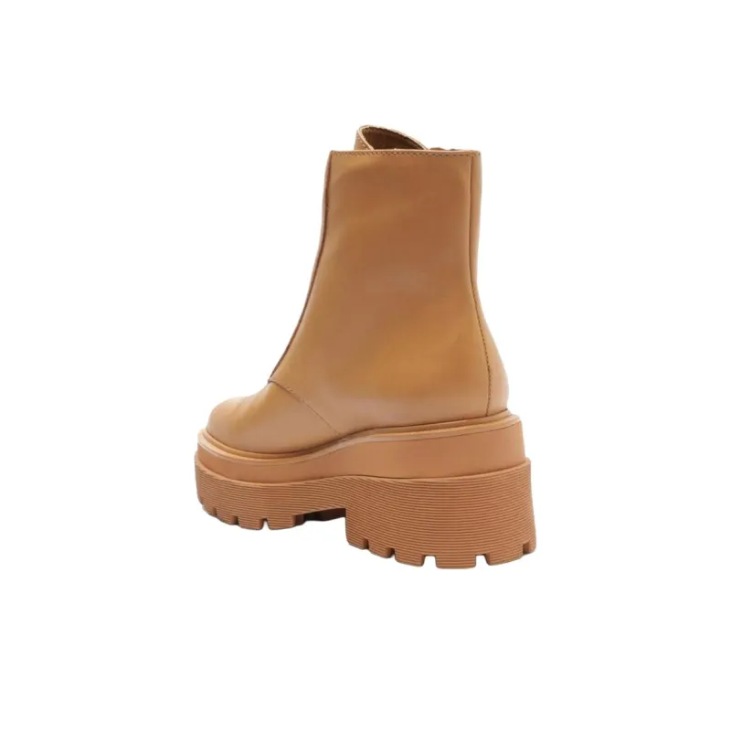 Schutz Tratorada Logomania Ankle Boots 7cm Women's Brown-3