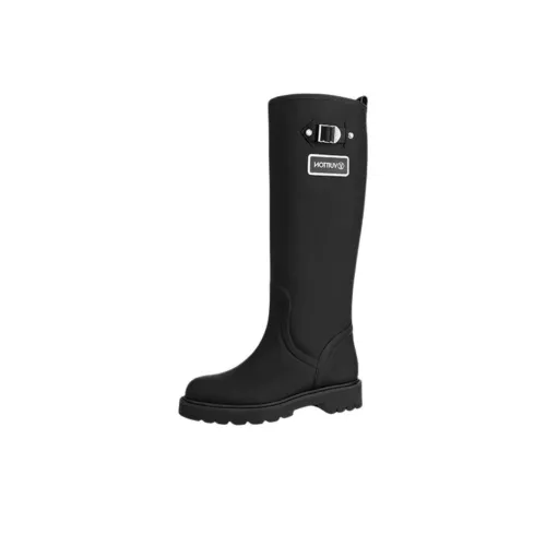 LOUIS VUITTON Territory Flat High Boots 'Black' Women's