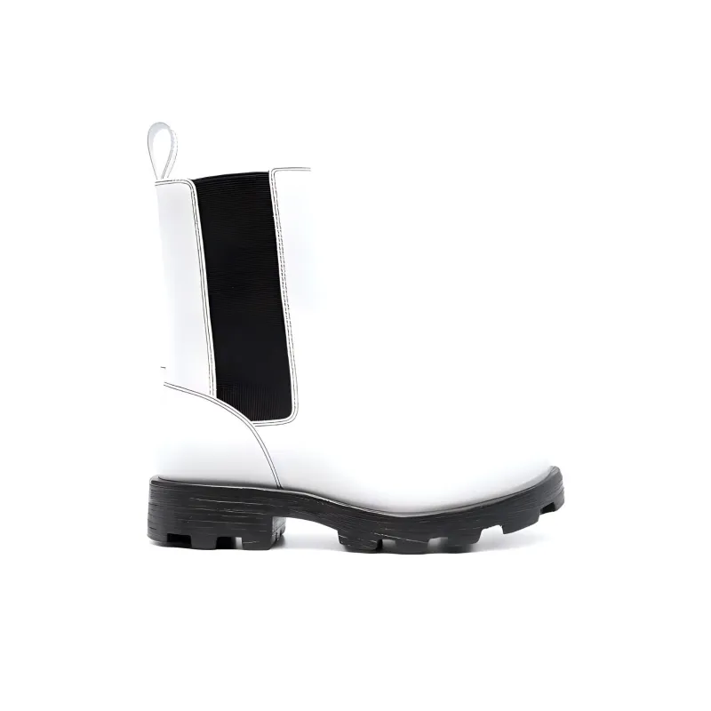 DIESEL Short Chelsea Boots Women's White-1