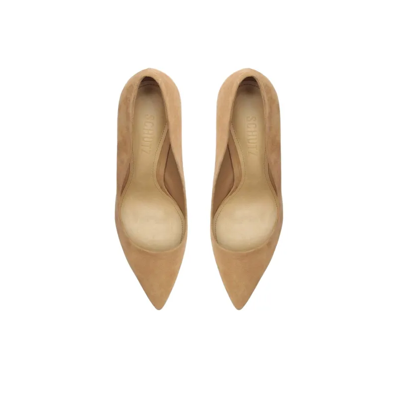 Schutz Lou Lo High Heels 8.4cm Women's Brown-4