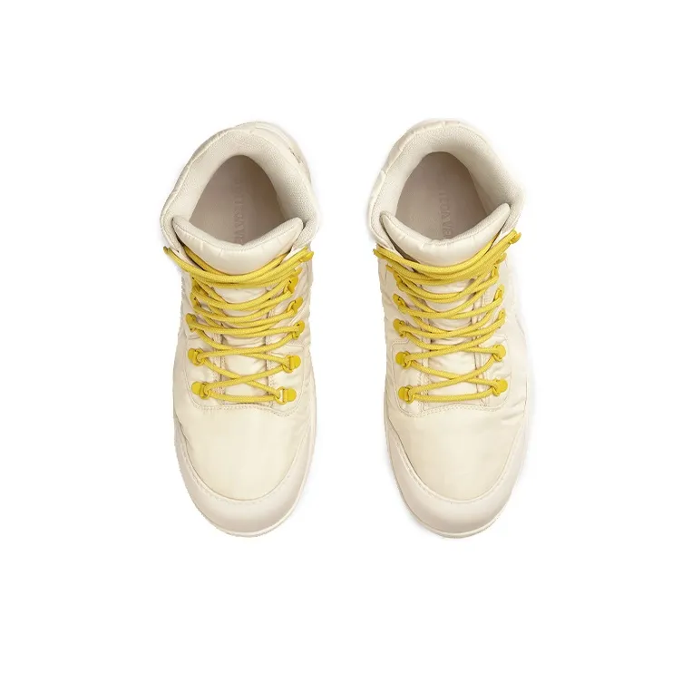 Bottega Veneta Puddle Bomber Ankle Boot White-3