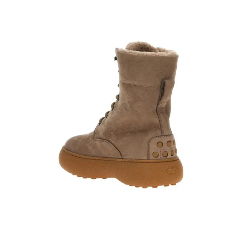 TOD'S Stud Embellished Lace Up Boots Women's-3