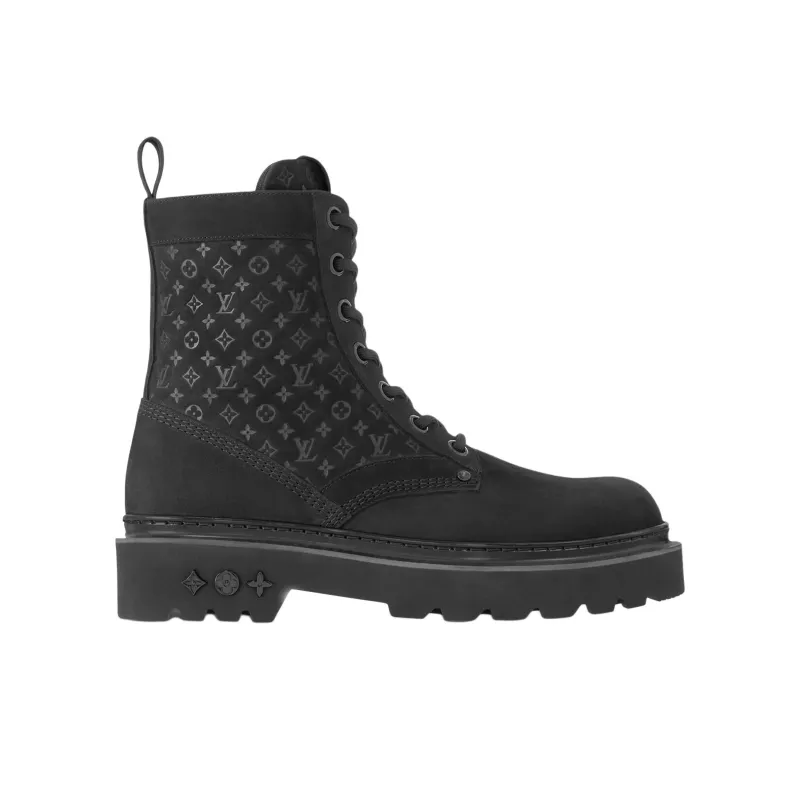 LOUIS VUITTON Ranger Ankle Boots Men's Black-1