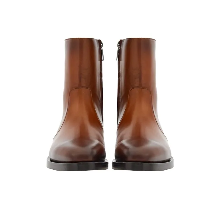 FERRAGAMO Two-tone Ankle Boots-3