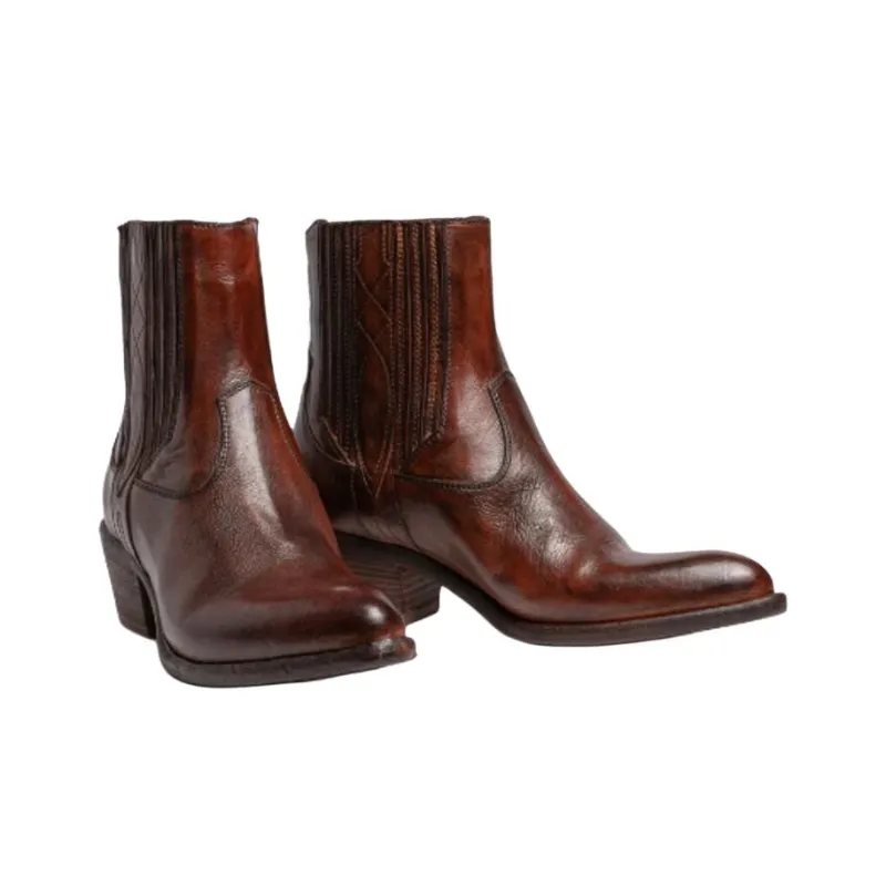 SARTORE Ankle Boots 4.5cm Women's Dark Brown-3