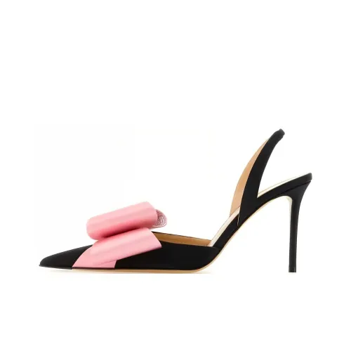 MACH & MACH Slim Heel High Heels 9.5cm Women's Black