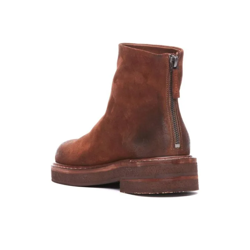 Marsèll Rounded Toe Back Zipped Ankle Boots Women's-3