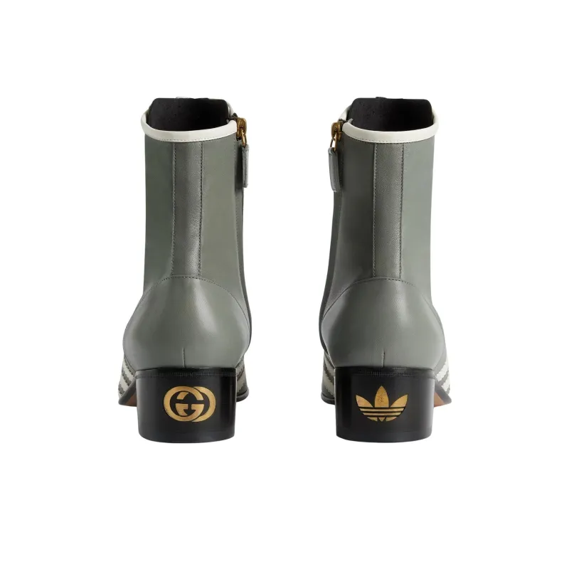Adidas Originals x GUCCI Ankle Boots Men's Gray-4