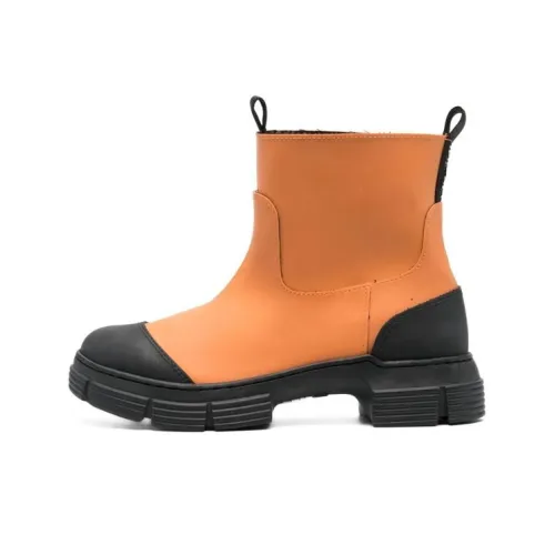 GANNI Ankle Boots Women's Orange