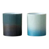 Geometric Pair Cups · Gradient Ink Blue+Gradient Sky Blue
