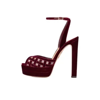 AQUAZZURA Chunky Heel High Heels 13cm Women's Red