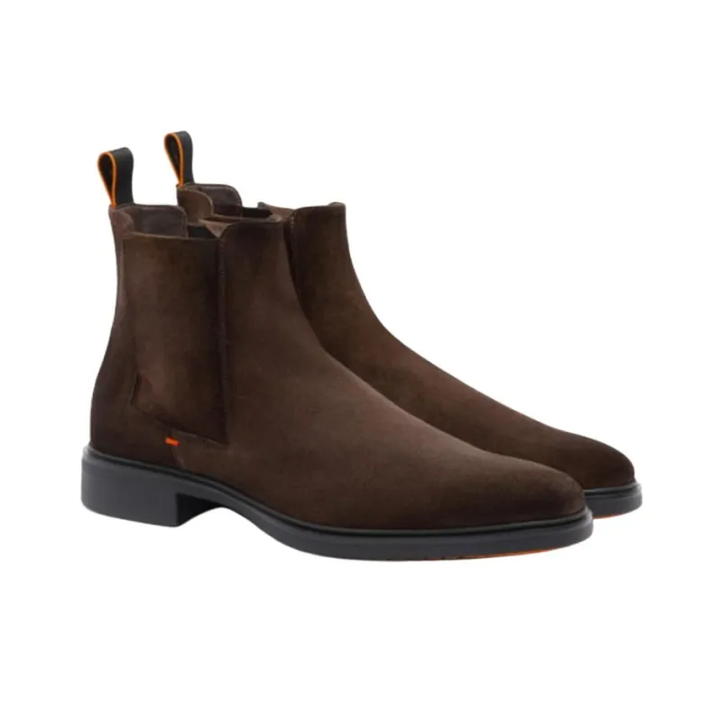 Santoni Round Toe Ankle Boots-2