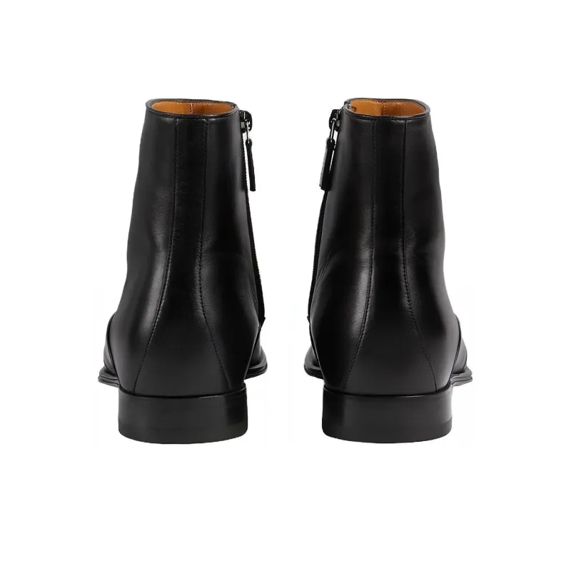 GUCCI Ankle Boots Men Black-5