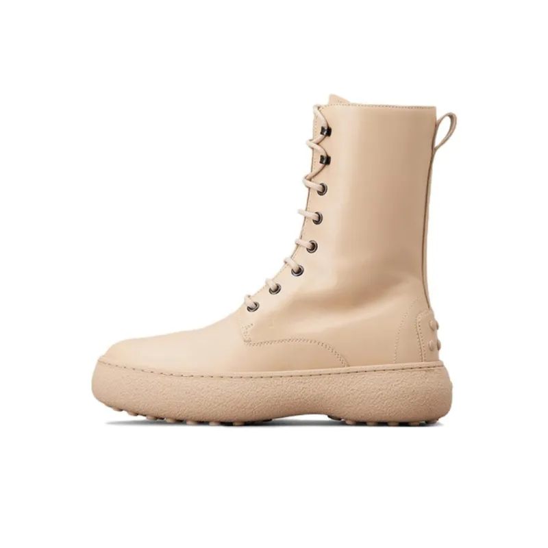 TOD'S WG Ankle Boots Women's Beige-0