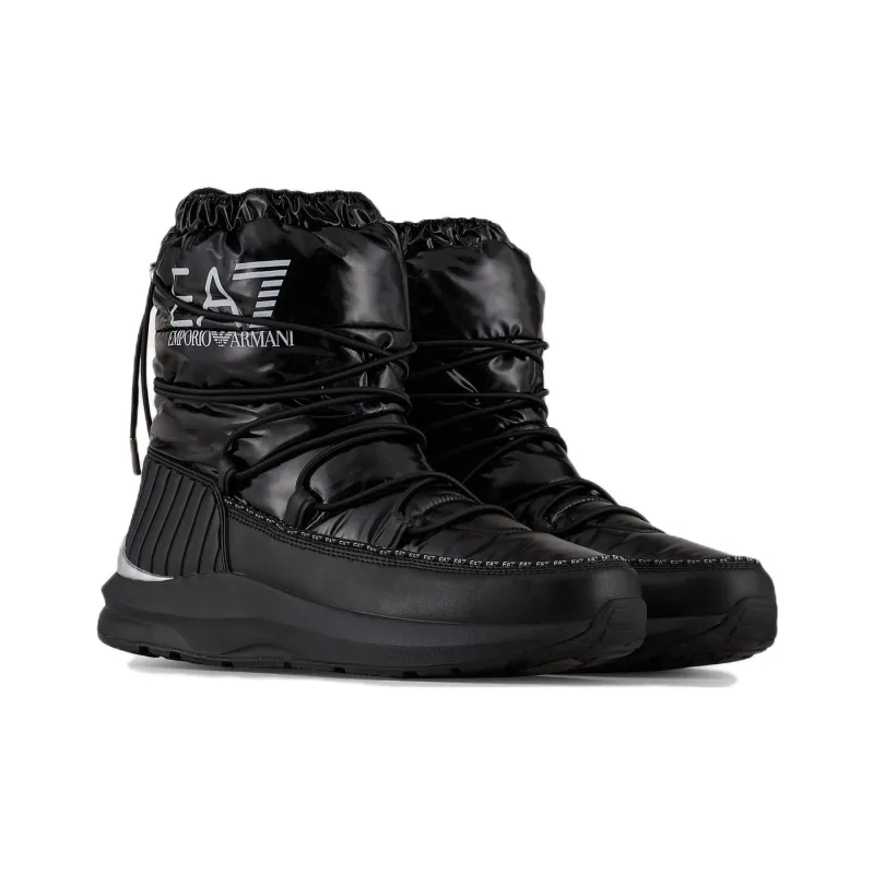 Ea7 EMPORIO ARMANI Logo print Quilted Snow Boots-2