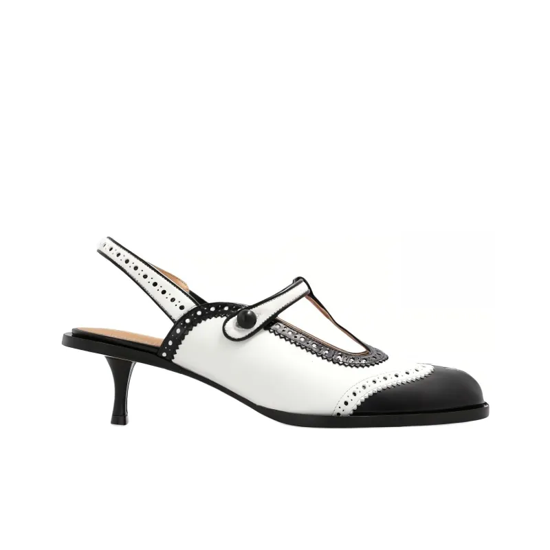 Maison Margiela Tabi Panelled Slingback Pumps-1