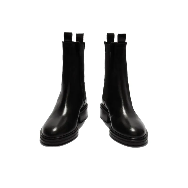 Aeyde Short Chelsea Boots 4.5cm Women's Black-4