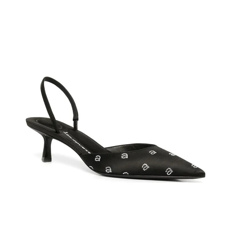 Alexander Wang Delphine 65 Slim Heel High Heels Women's Black-2