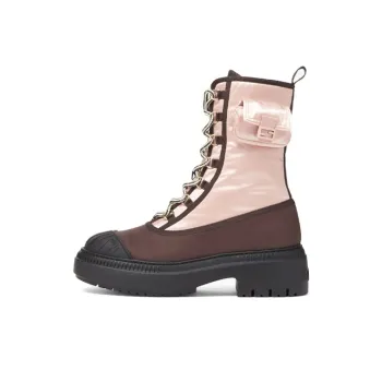 FENDI Lace Up Biker Boots Women's