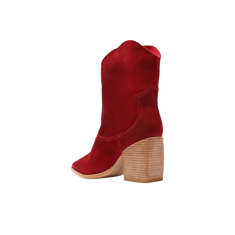 Schutz Tessie Ankle Boots 7cm Women's Red-4