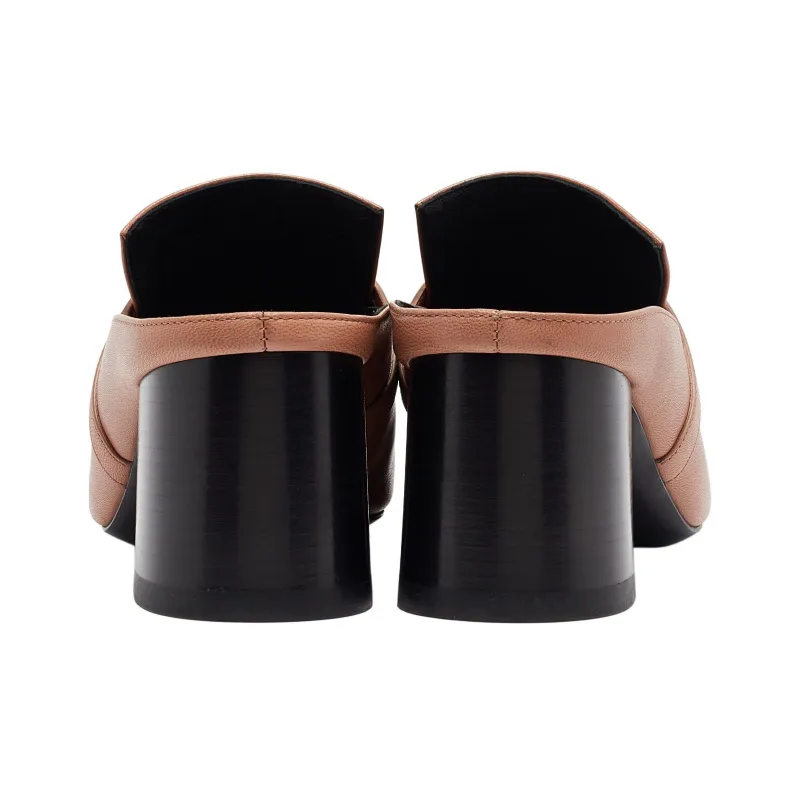 HERMES Blossom Block Heel High Heels Women's Sunlit Pink-4