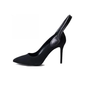 LONGCHAMP Slim Heel High Heels Women's Black