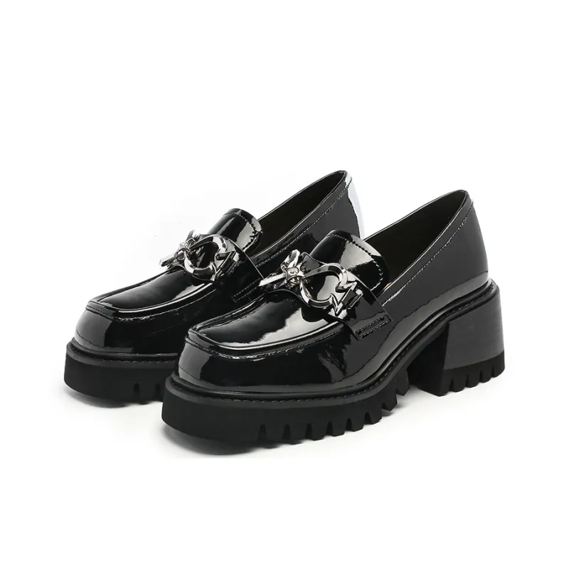 CERRUTI 1881 Chunky Heel High Heels Women's Black-1