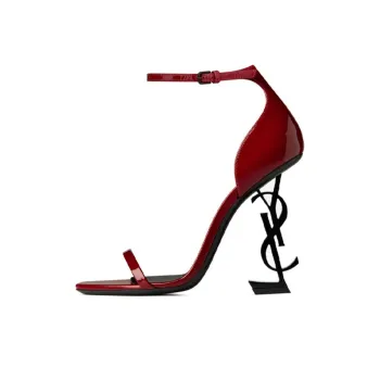 SAINT LAURENT Irregular Heel High Heels Women's Red