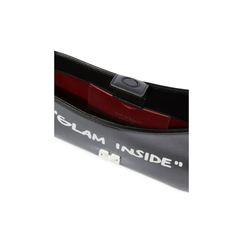 OFF WHITE Jitney Quote Shoulder Bag-5